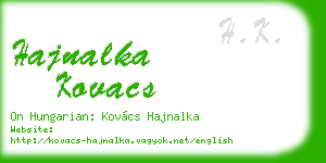 hajnalka kovacs business card