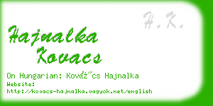 hajnalka kovacs business card